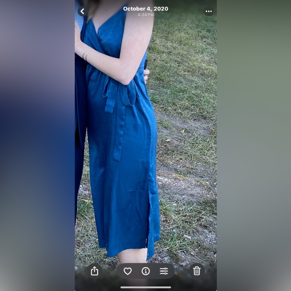 J.O.A. Blue Spaghetti Strap Sundress